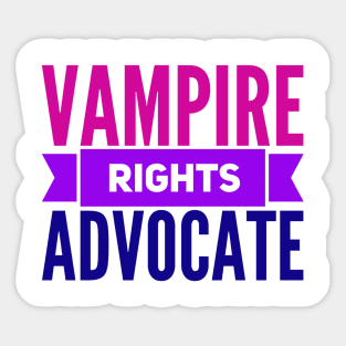 Vampire Rights Advocate (BI) Sticker